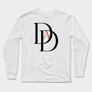 Dad-Devil (text only, black/red) Long Sleeve T-Shirt